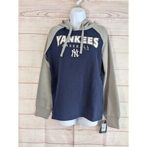 NWT! Fanatics Genuine Merch NEW YORK YANKEES Hoodie Blue/Gray Women's M